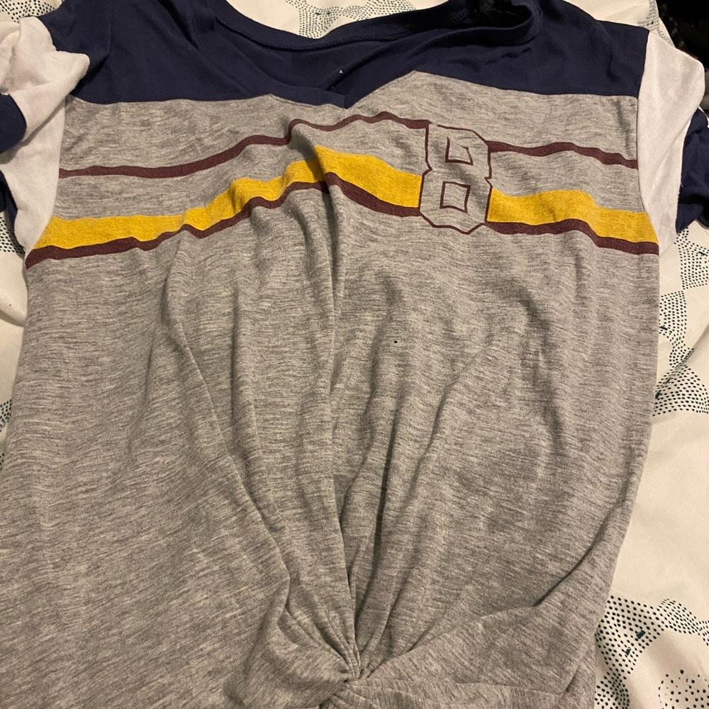 Tie front tee